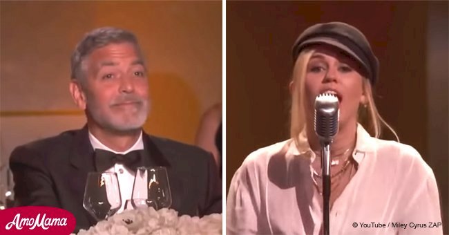 Miley Cyrus paid tribute to George Clooney with amazing 'Man of Constant Sorrow' song