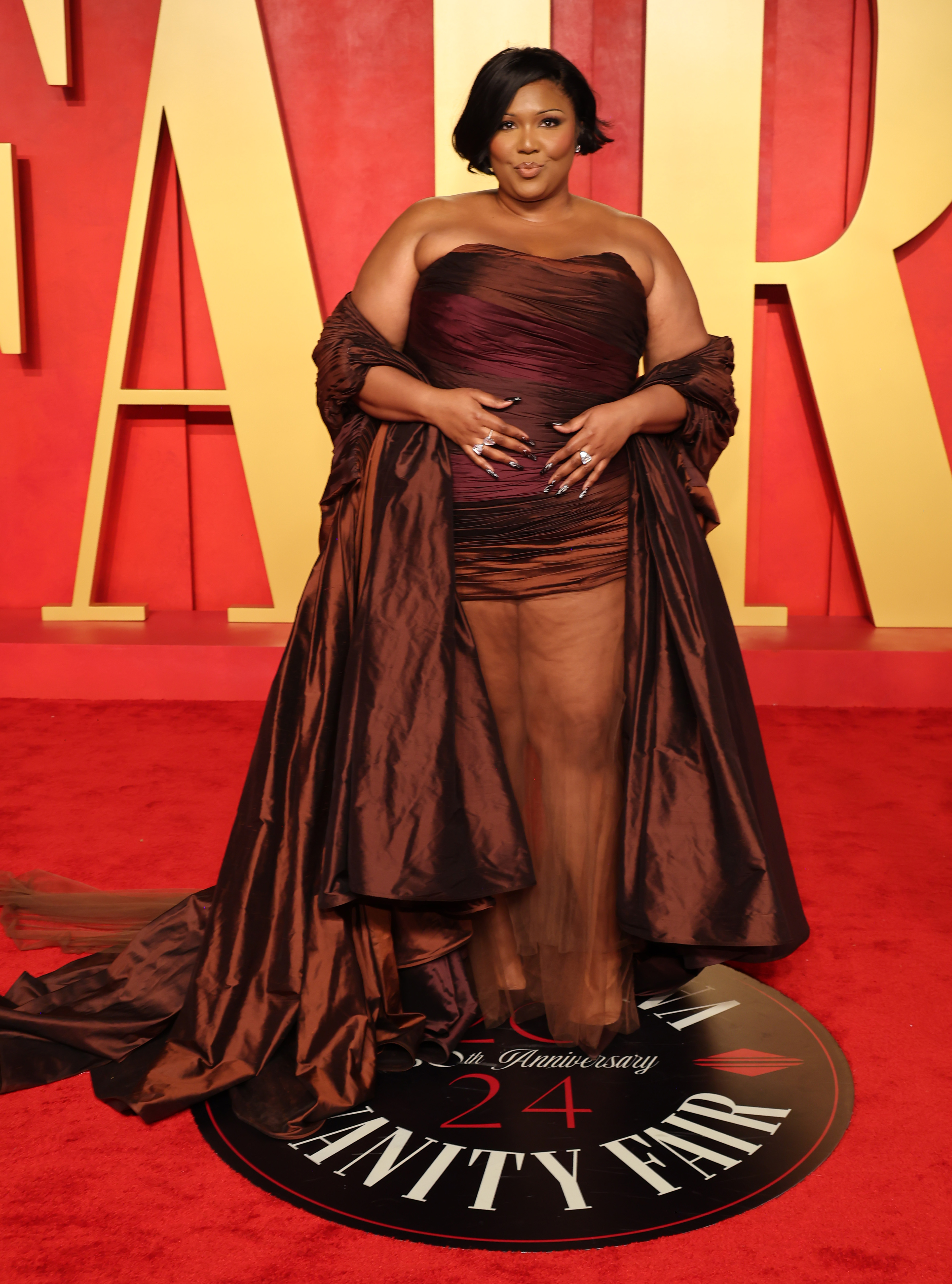 Lizzo attends the Vanity Fair Oscar party on March 10, 2024, in Beverly Hills, California. | Source: Getty Images