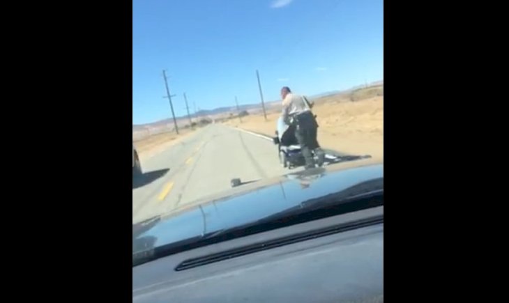 Sheriff's actions towards elderly lady stuck in a wheelchair a mile ...