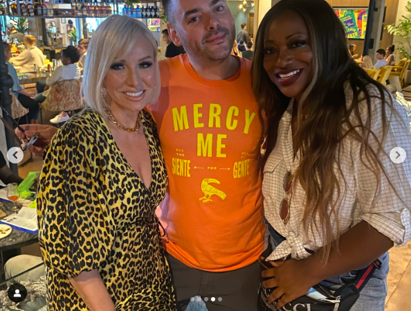 Margaret Joseph, Matthew Byars, and Bershan Shaw, posing for a picture. | Source: Instagram/therealmargaretjosephs