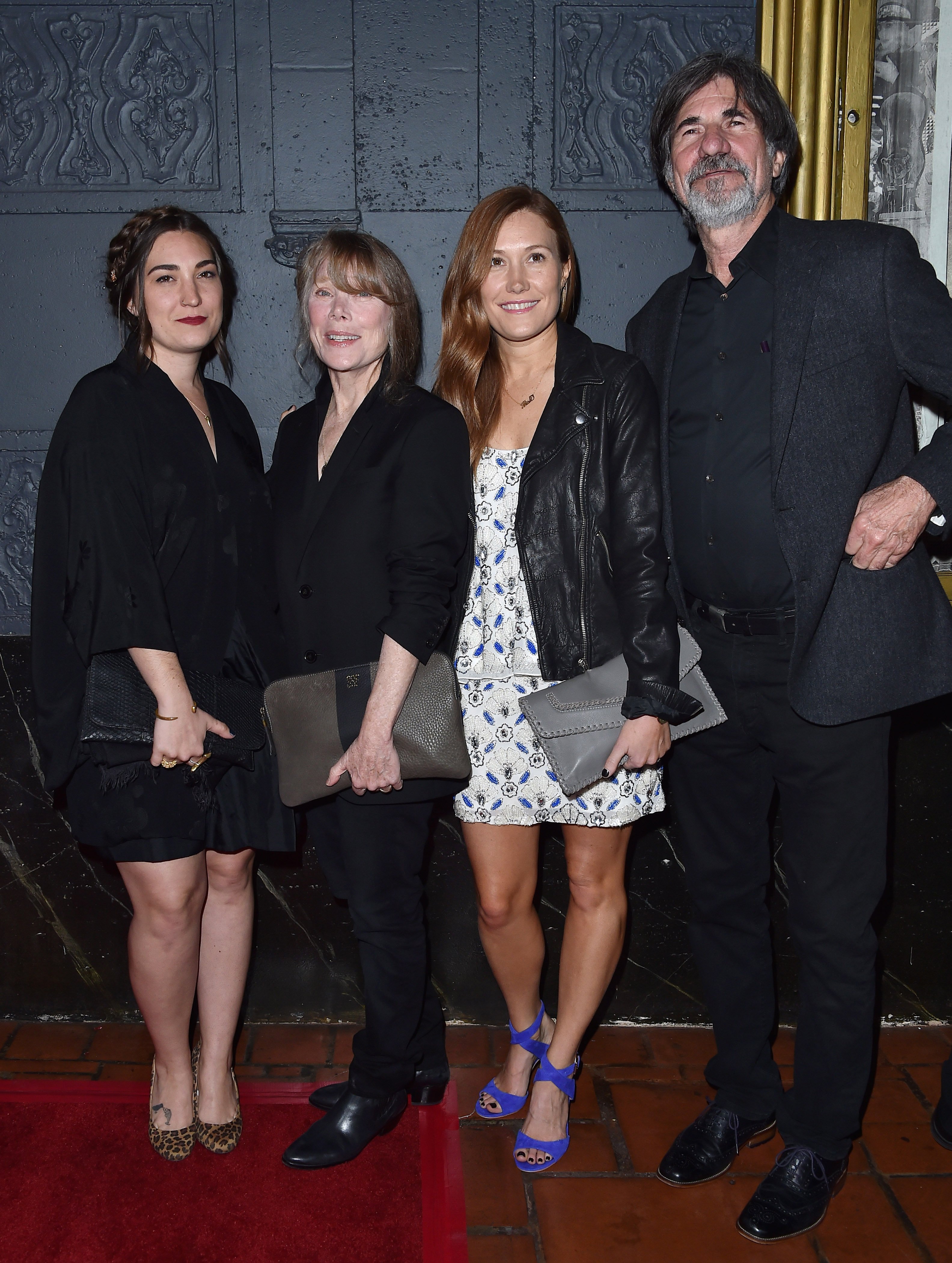 Actors Madison Fisk, Sissy Spacek, Schuyler Fisk and film production designer Jack Fisk arrive at the premiere of Broad Green Pictures' "Knight Of Cups" on March 1, 2016 in Los Angeles, California | Source: Getty Images