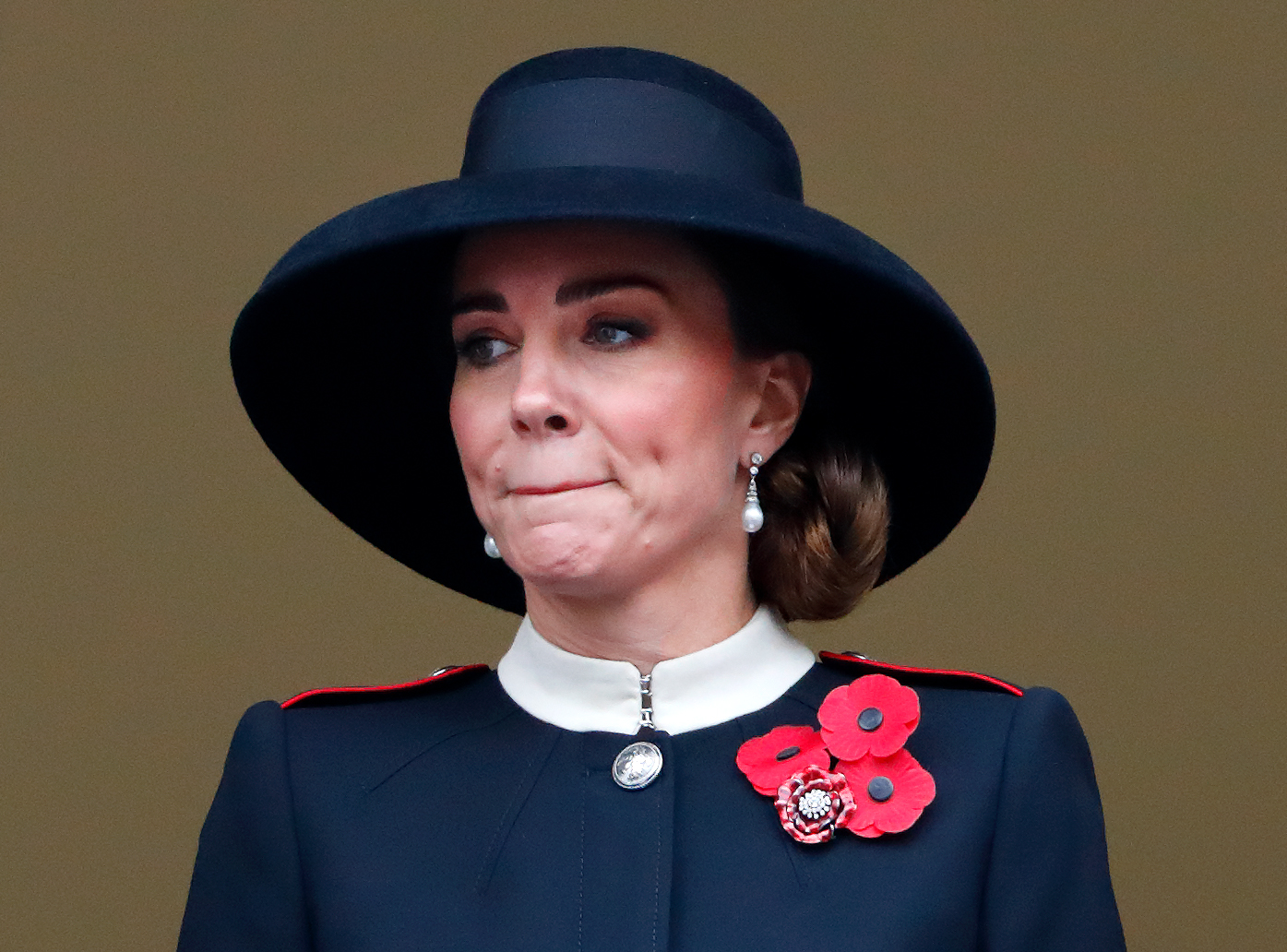 Kate Middleton at the National Service of Remembrance in London, England on November 14, 2021 | Source: Getty Images
