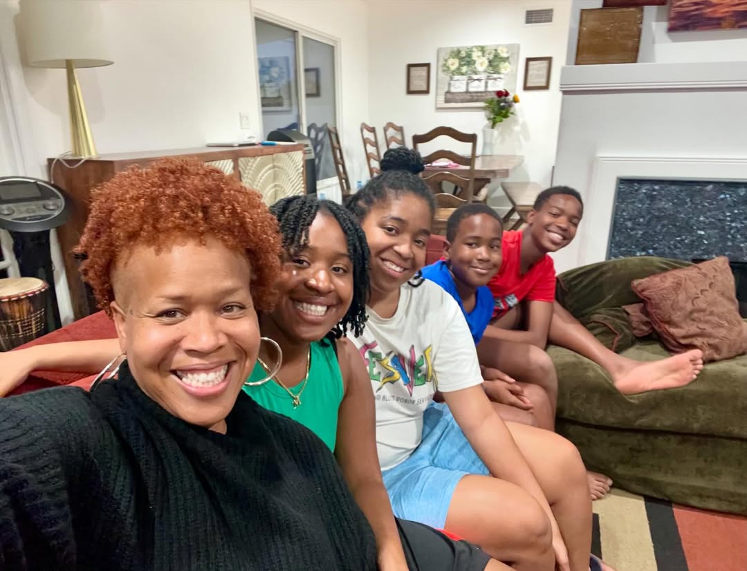 Tina Campbell pictured with her children, dated May 13, 2024 | Source: Instagram/teddyandtina