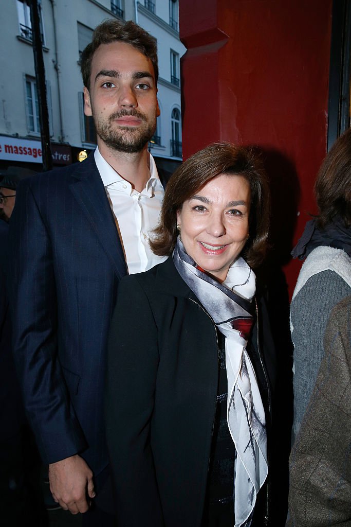 Valentin Livi et sa maman Carole Amiel. ǀ Source : Getty Images