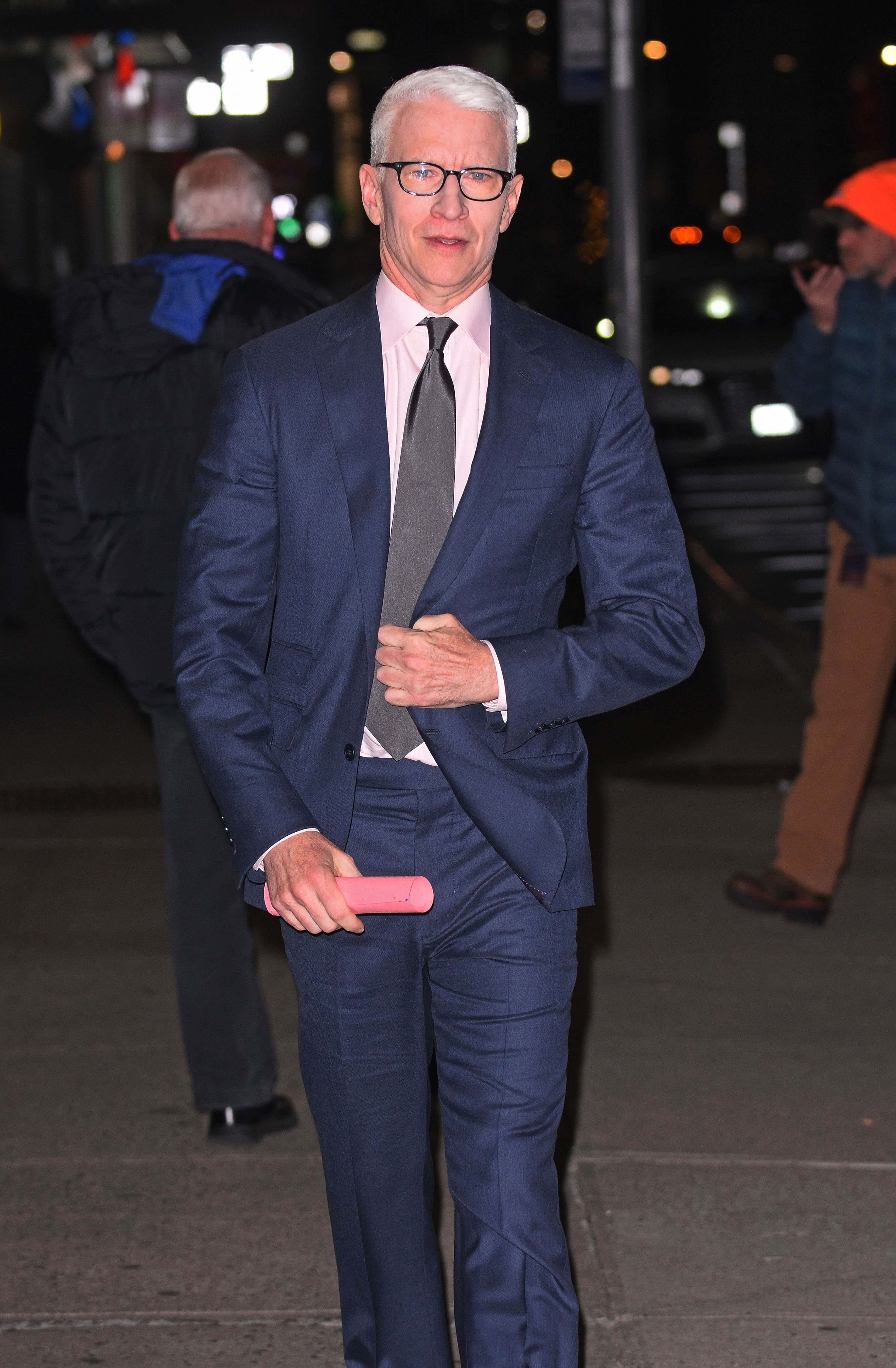 Anderson Cooper is seen in New York City on December 4, 2024. | Source: Getty Images
