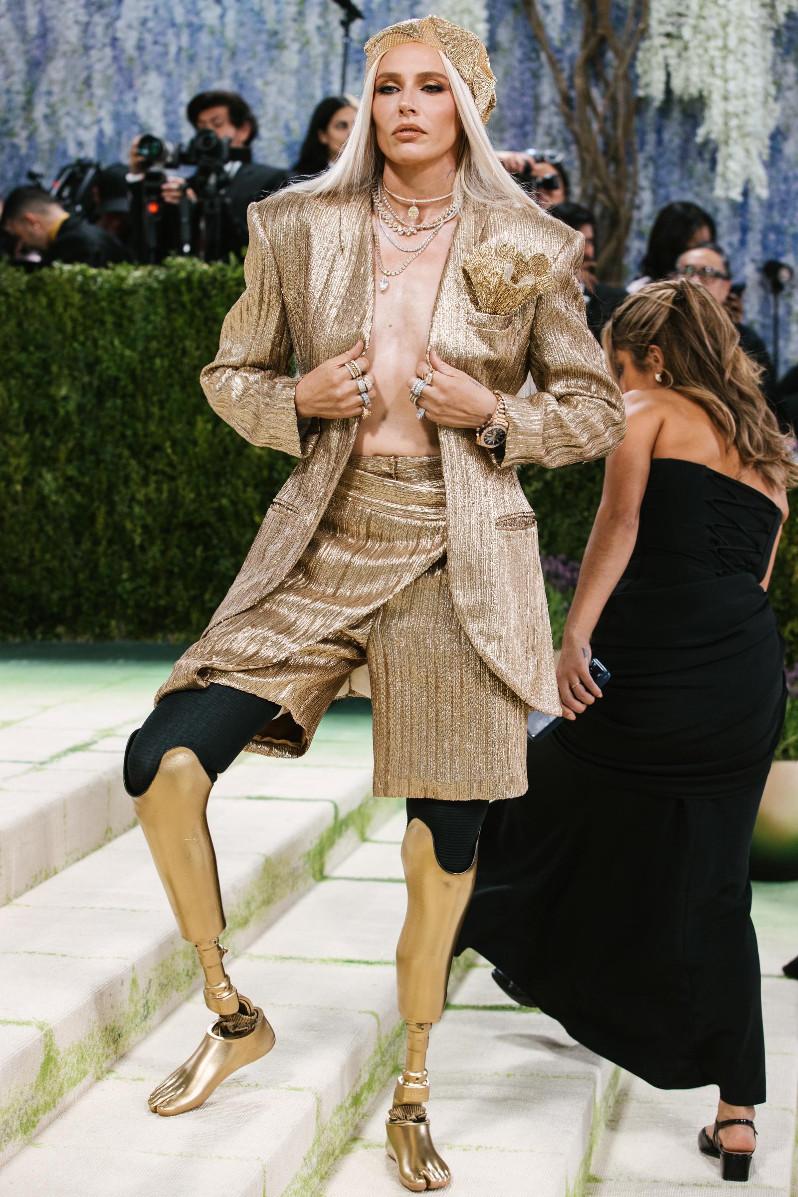 Lauren Wasser attends the 2026 Met Gala celebrating "Costume Art" at the Metropolitan Museum of Art in New York City. | Source: Getty Images