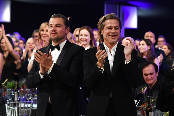 Leonardo DiCaprio and Brad Pitt at The Shrine Auditorium on January 19, 2020 in Los Angeles, California. | Photo: Getty Images