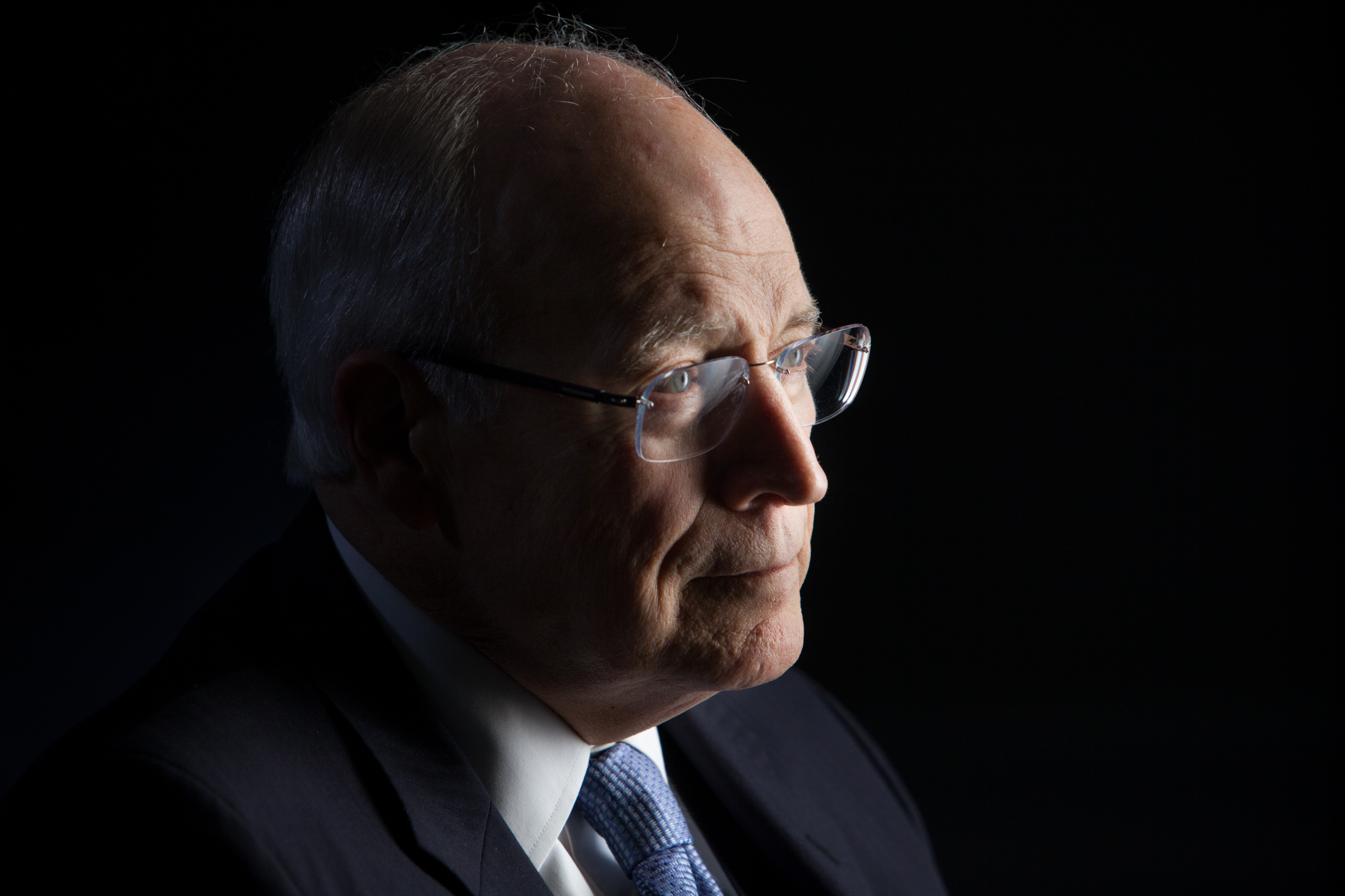 Former Vice President Dick Cheney is interviewed by Chris Whipple for "The Presidents' Gatekeepers" on March 17, 2012, in St. Michaels, Maryland | Source: Getty Images