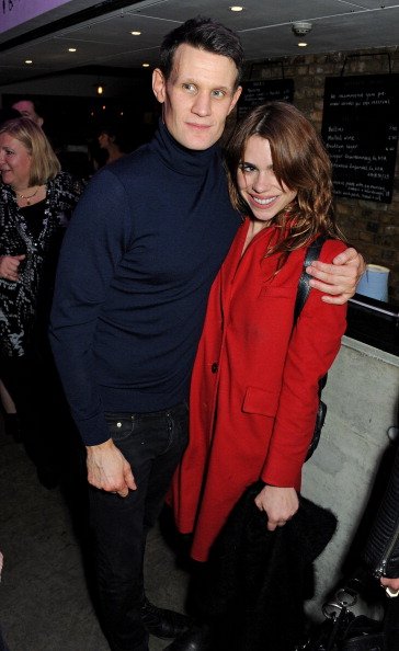 Matt Smith and Billie Piper at The Almeida Theatre on December 12, 2013 in London, England. | Photo: Getty Images