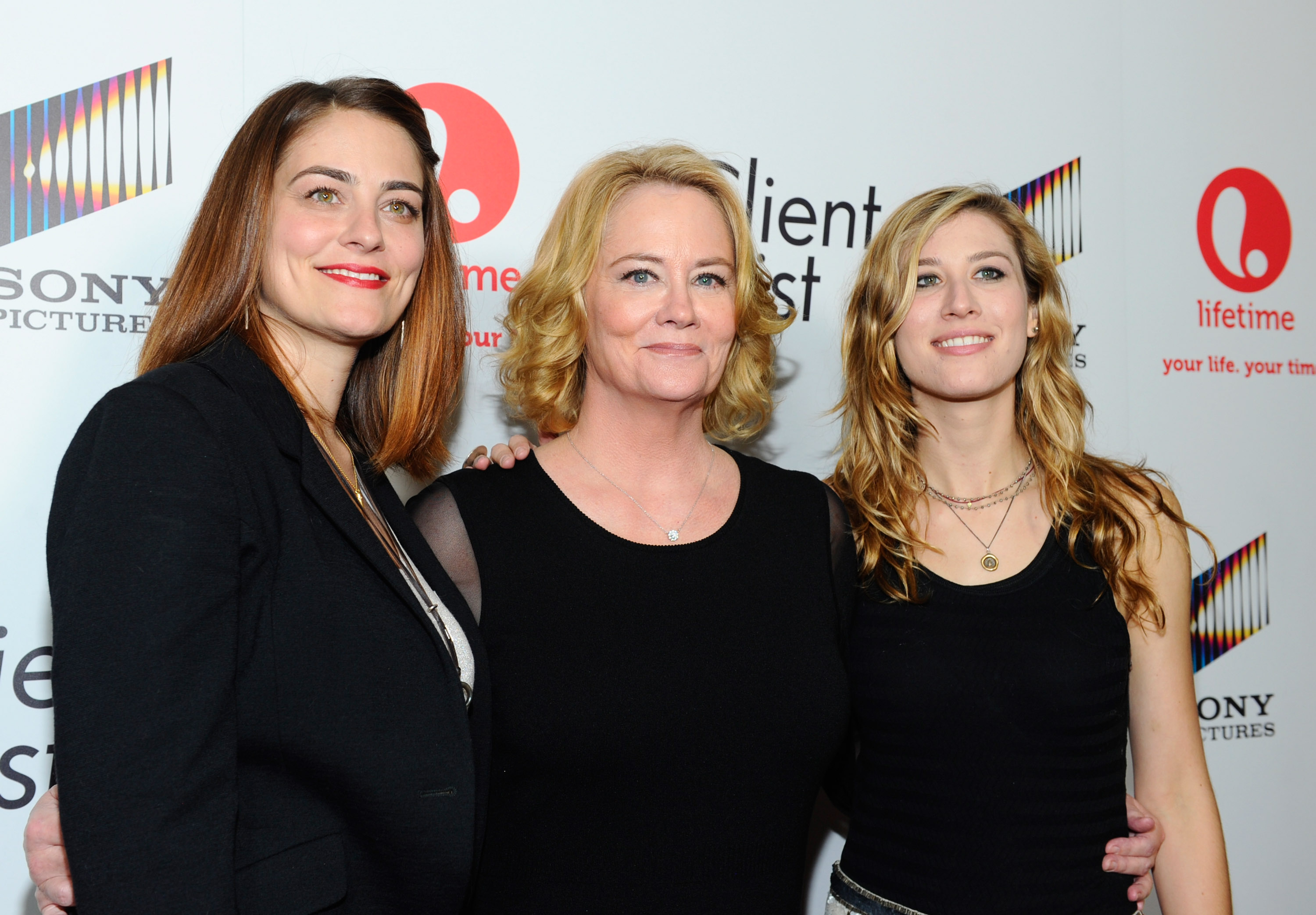 Clementine Ford, Cybill Shepherd, and Ariel Ariel Shepherd-Oppenheim attend the red carpet launch party for Lifetime and Sony Pictures' "The Client List" at Sunset Tower on April 4, 2012, in West Hollywood, California. | Source: Getty Images