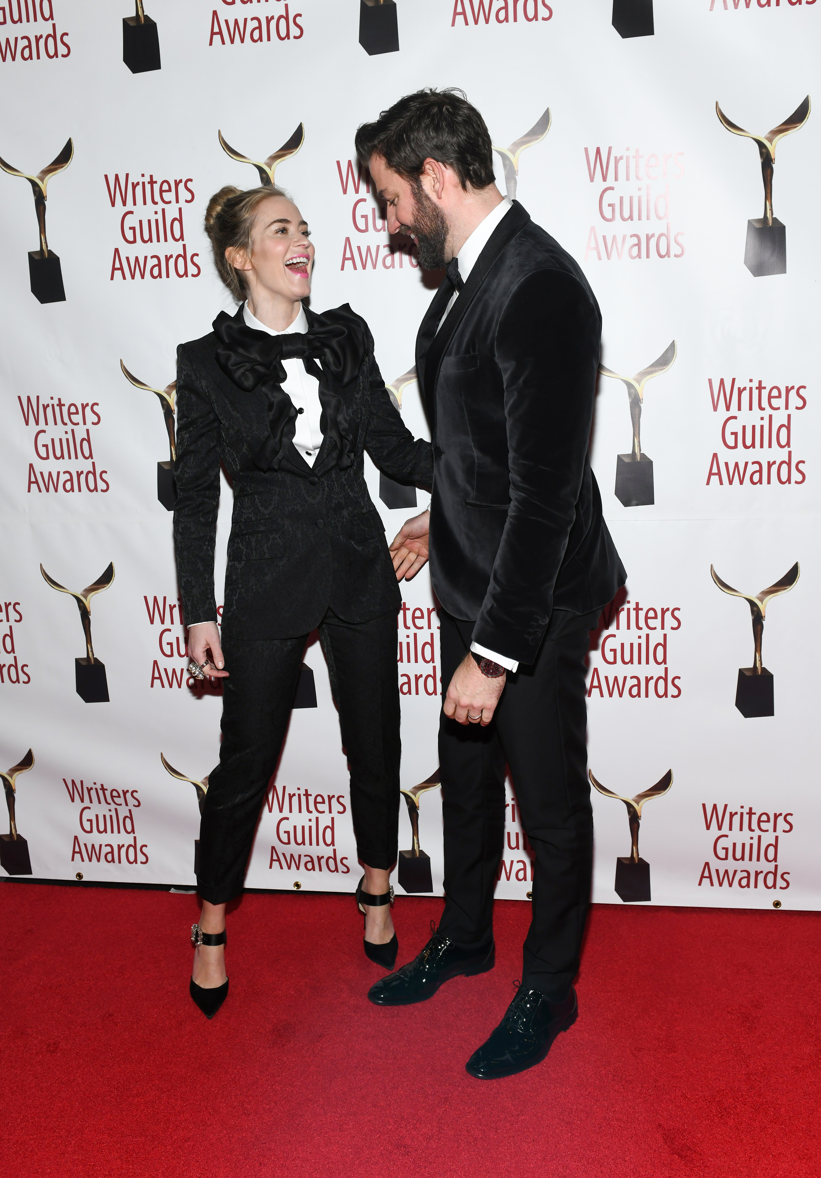 Emily Blunt and John Krasinski at the 71st Annual Writers Guild Awards in New York City, 2019 | Source: Getty Images