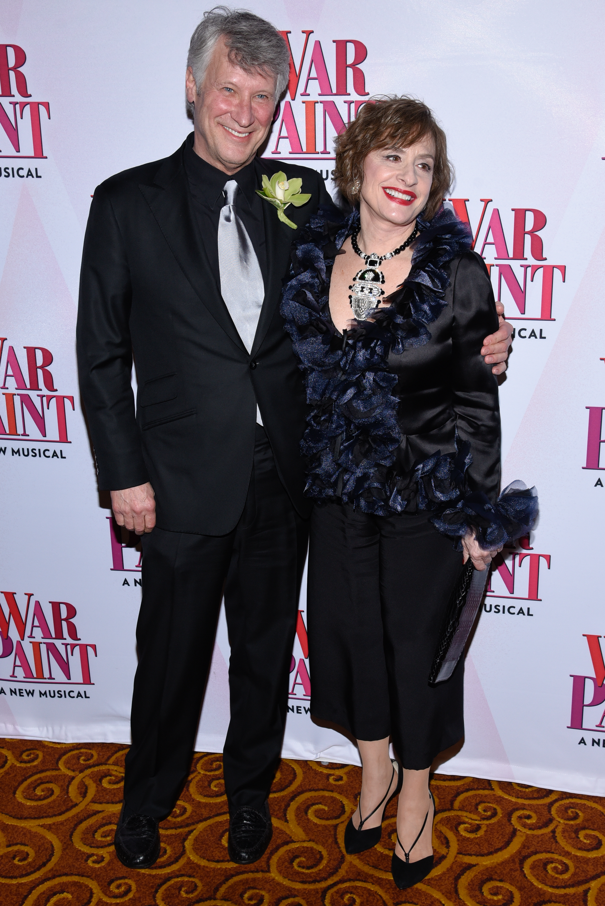 Patti LuPone and Matthew Johnston attend the "War Paint" Broadway opening night after party at Gotham Hall on April 6, 2017, in New York City | Source: Getty Images