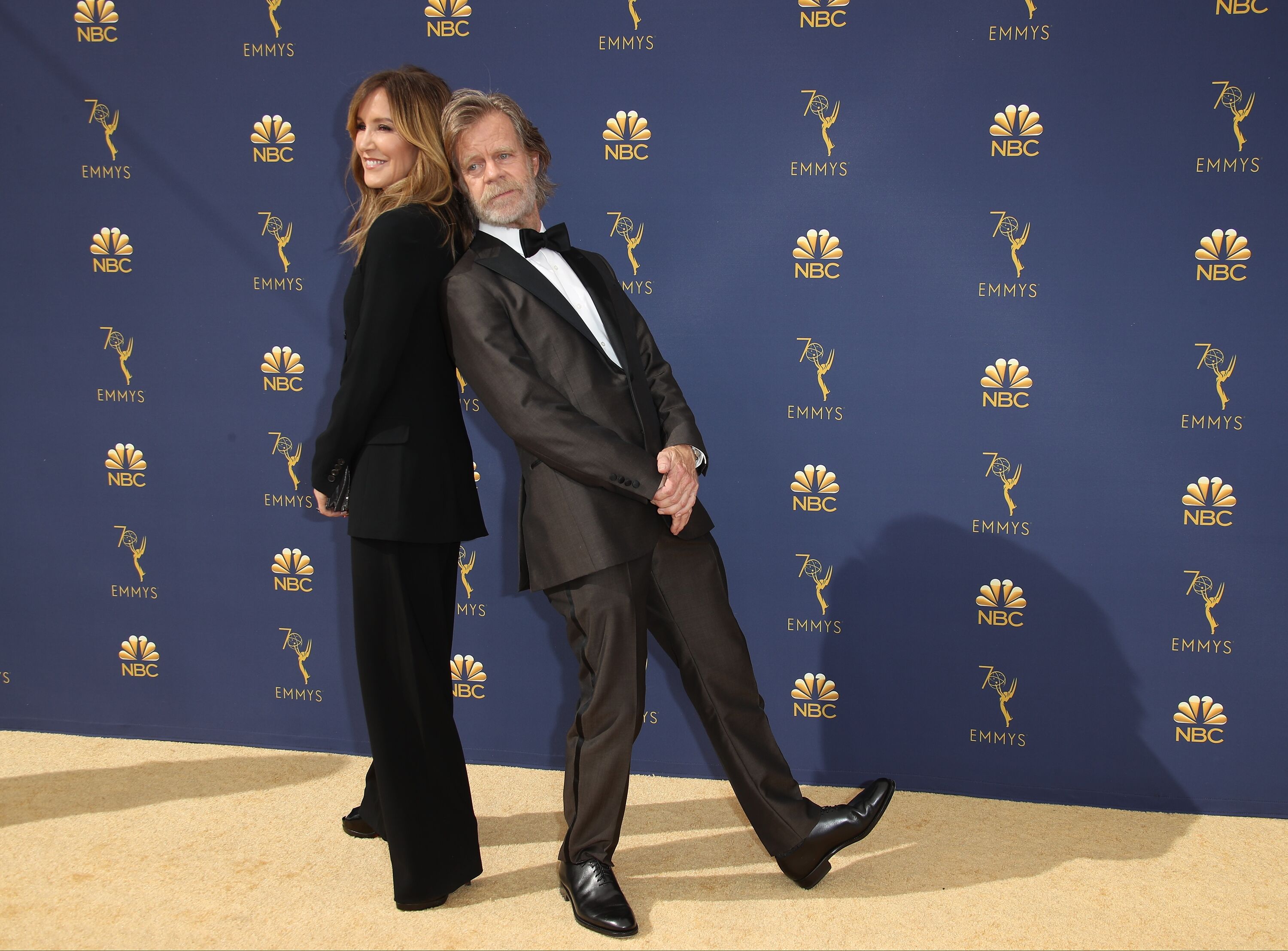 Felicity Huffman and William H. Macy attend the 70th Emmy Awards at Microsoft Theater on September 17, 2018 | Photo: Getty Images