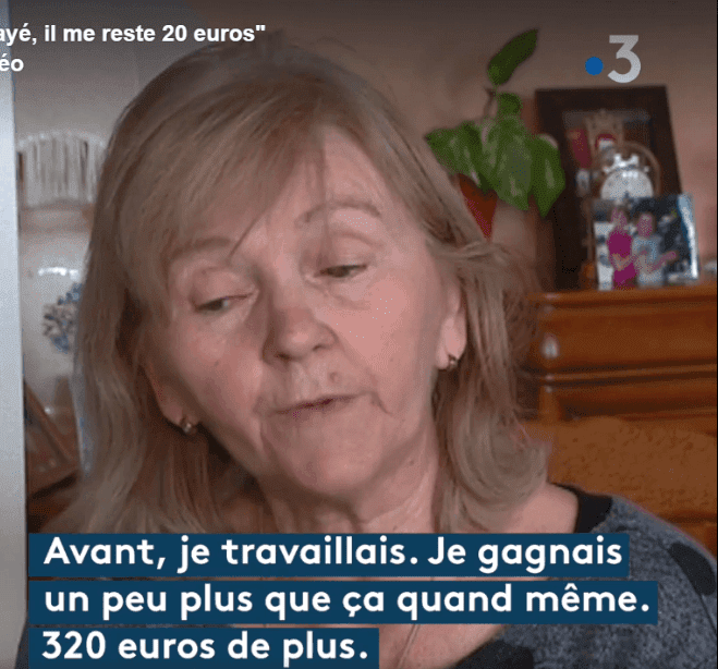 Monique explique pourquoi elle va défiler jeudi pour défendre son pouvoir d'achat. | Photo: Facebook / franceinfo vidéo