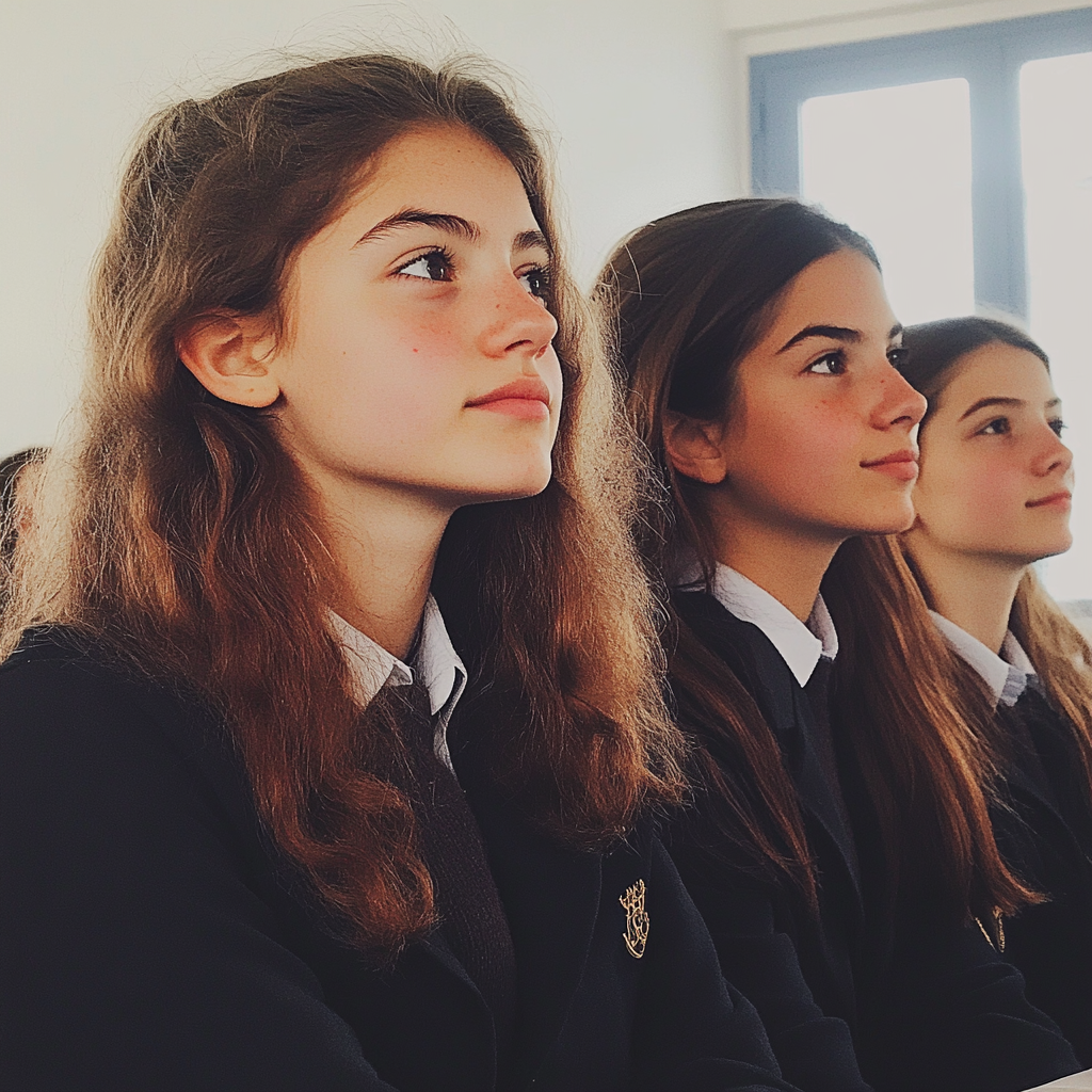 A group of schoolgirls | Source: Midjourney