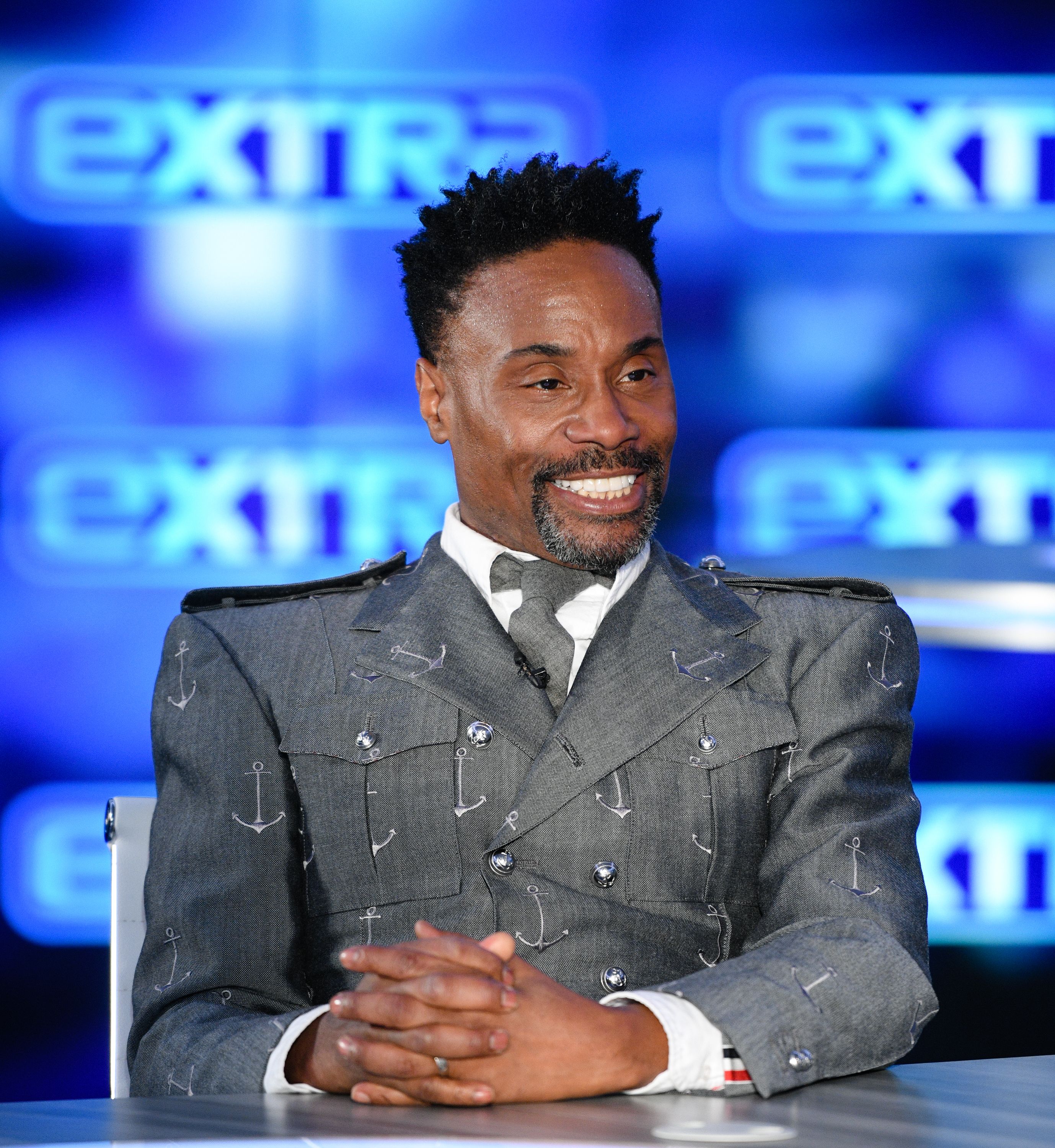 Billy Porter visits "Extra" at Burbank Studios on December 02, 2019 in Burbank, California | Photo: Getty Images