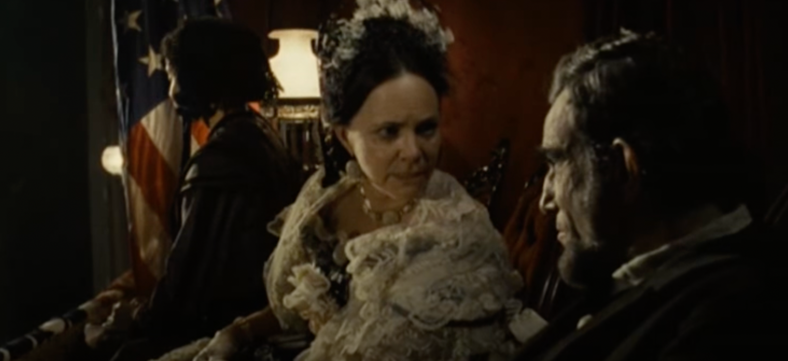 Sally Field appearing as Mary Todd in the movie "Lincoln" | Source: YouTube/AssociatedPress