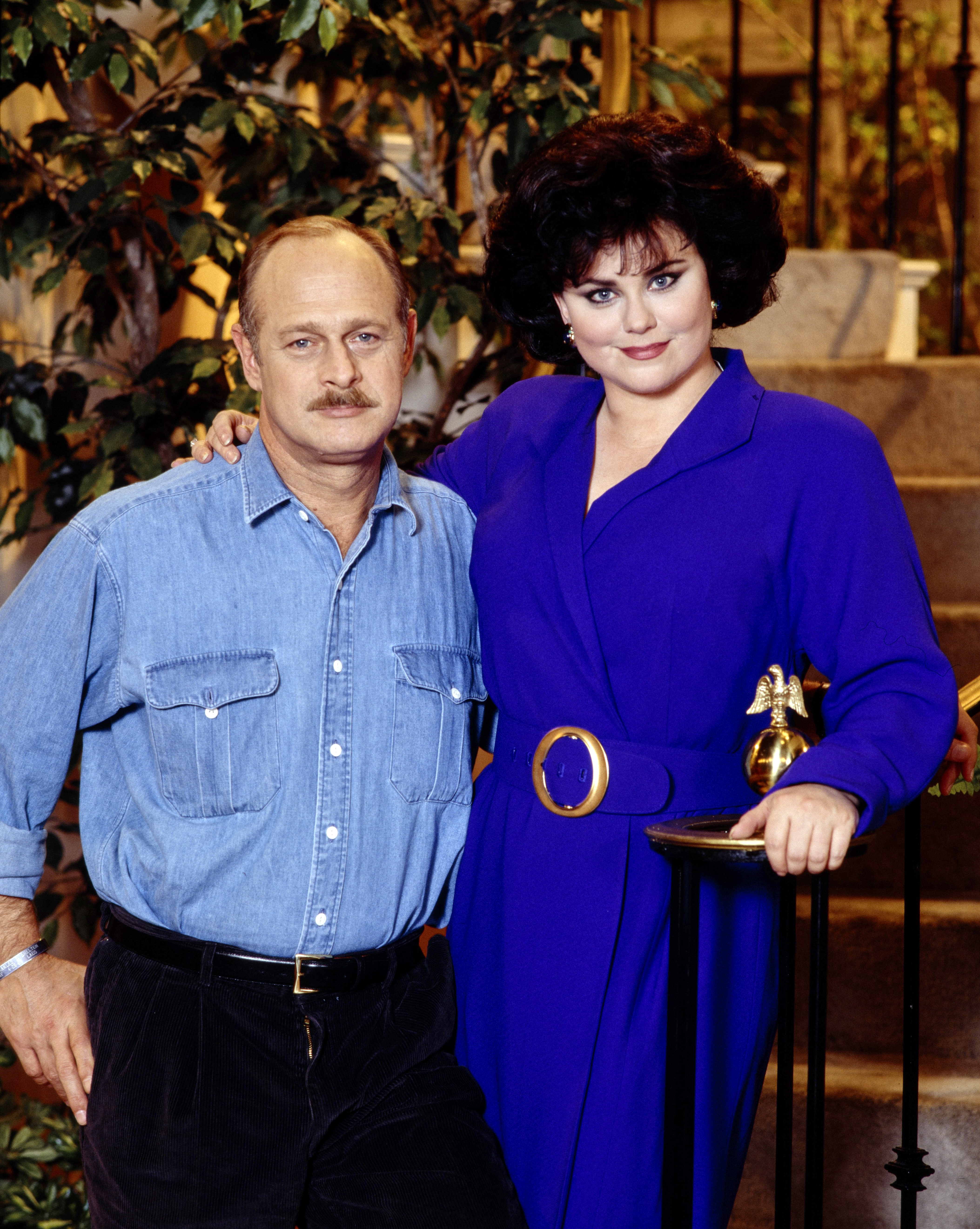 Gerald McRaney and Delta Burke are pictured on the premiere episode of the sitcom "Women of the House" circa January 4, 1995 | Source: Getty Images