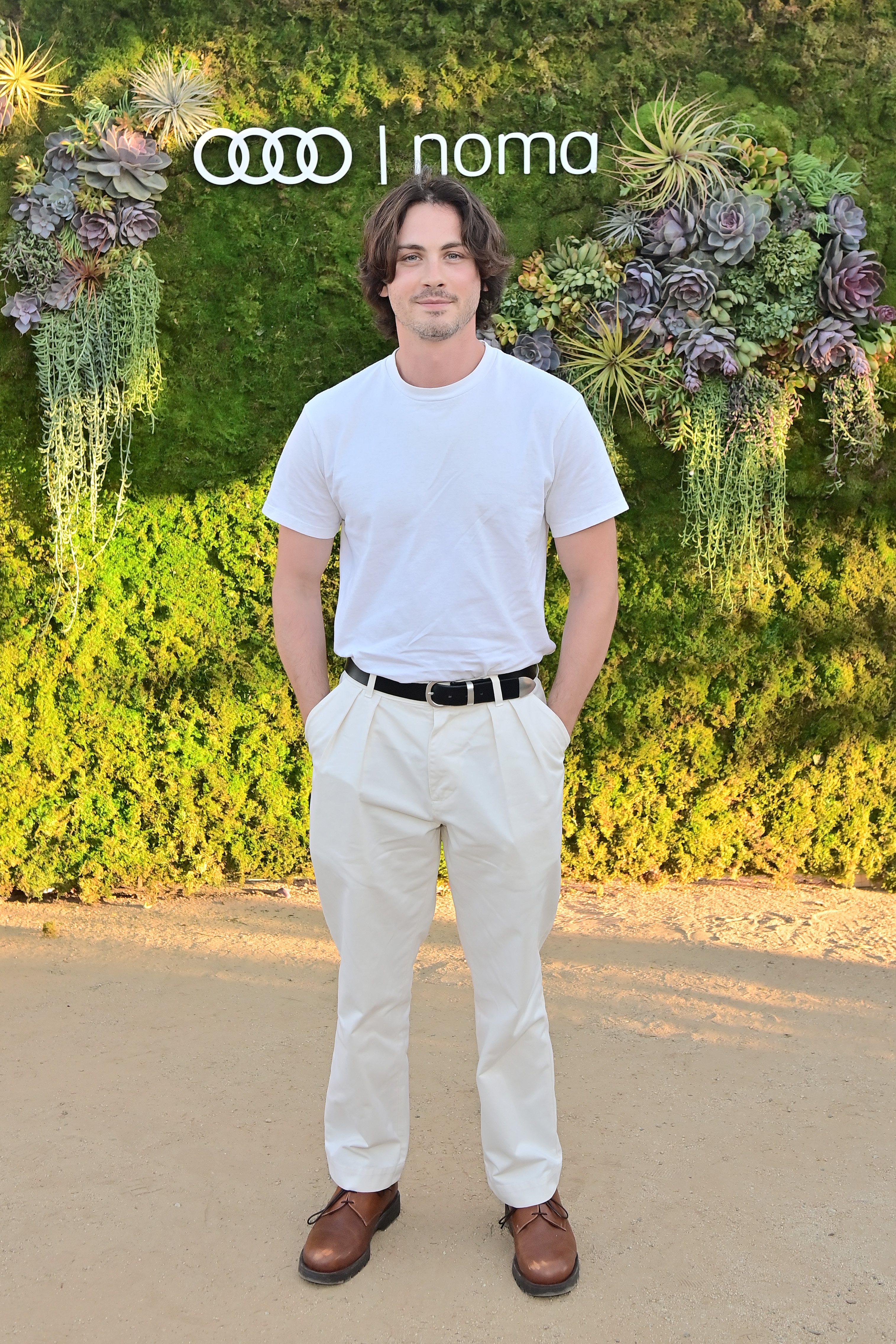 Logan Lerman attends as Audi brings world-renowned restaurant Noma to Los Angeles on July 19, 2022, in Los Angeles, California | Source: Getty Images