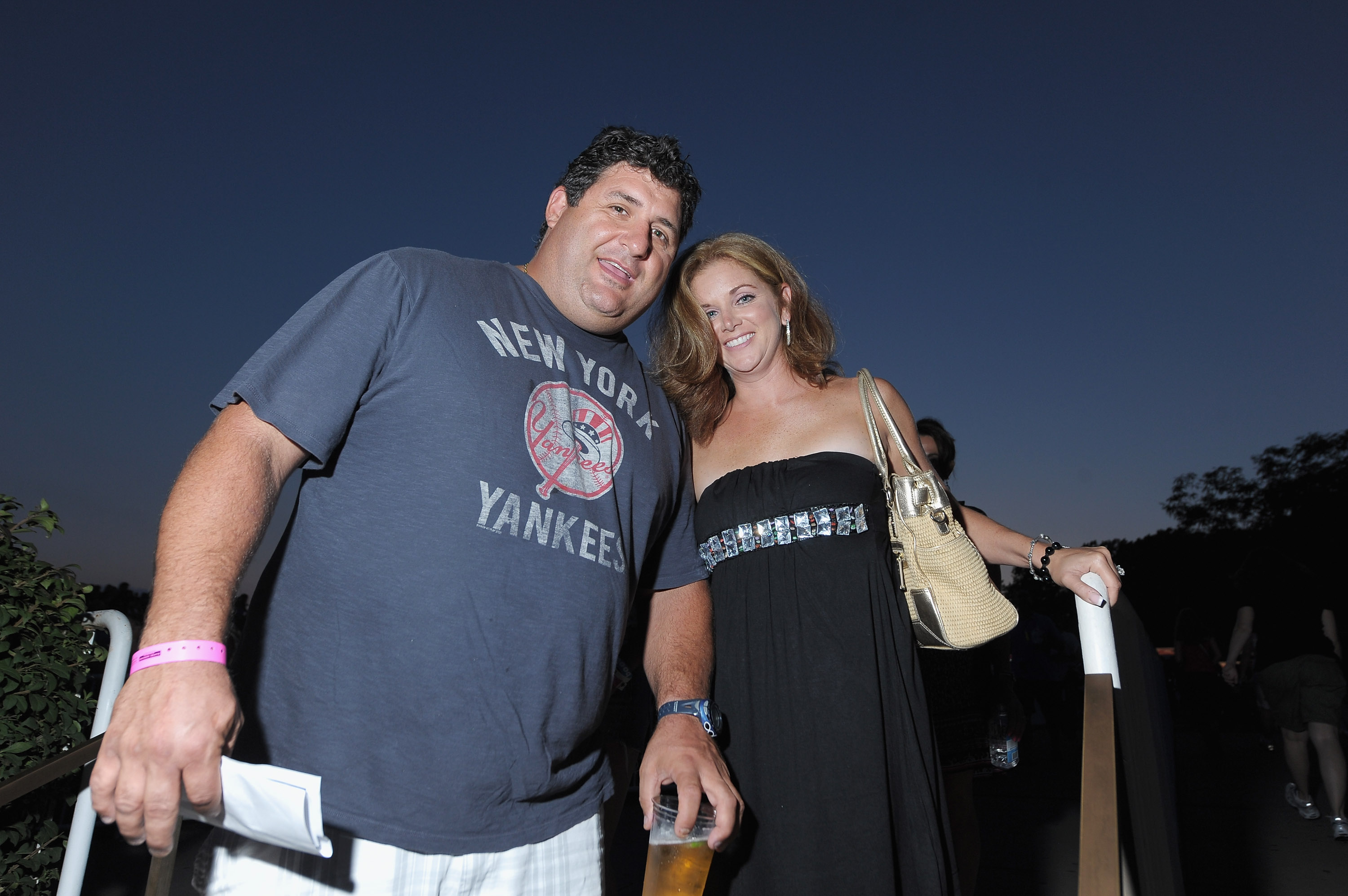 Tony Siragusa and his wife Kathy Giacalone Siragusa attend the Selena Gomez performance at the PNC Bank Arts Center on August 20, 2011, in Holmdel, New Jersey. | Source: Getty Images