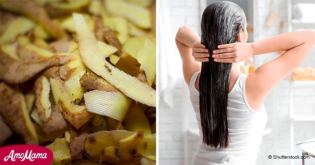 People use potato skins to get rid of gray hair and it works