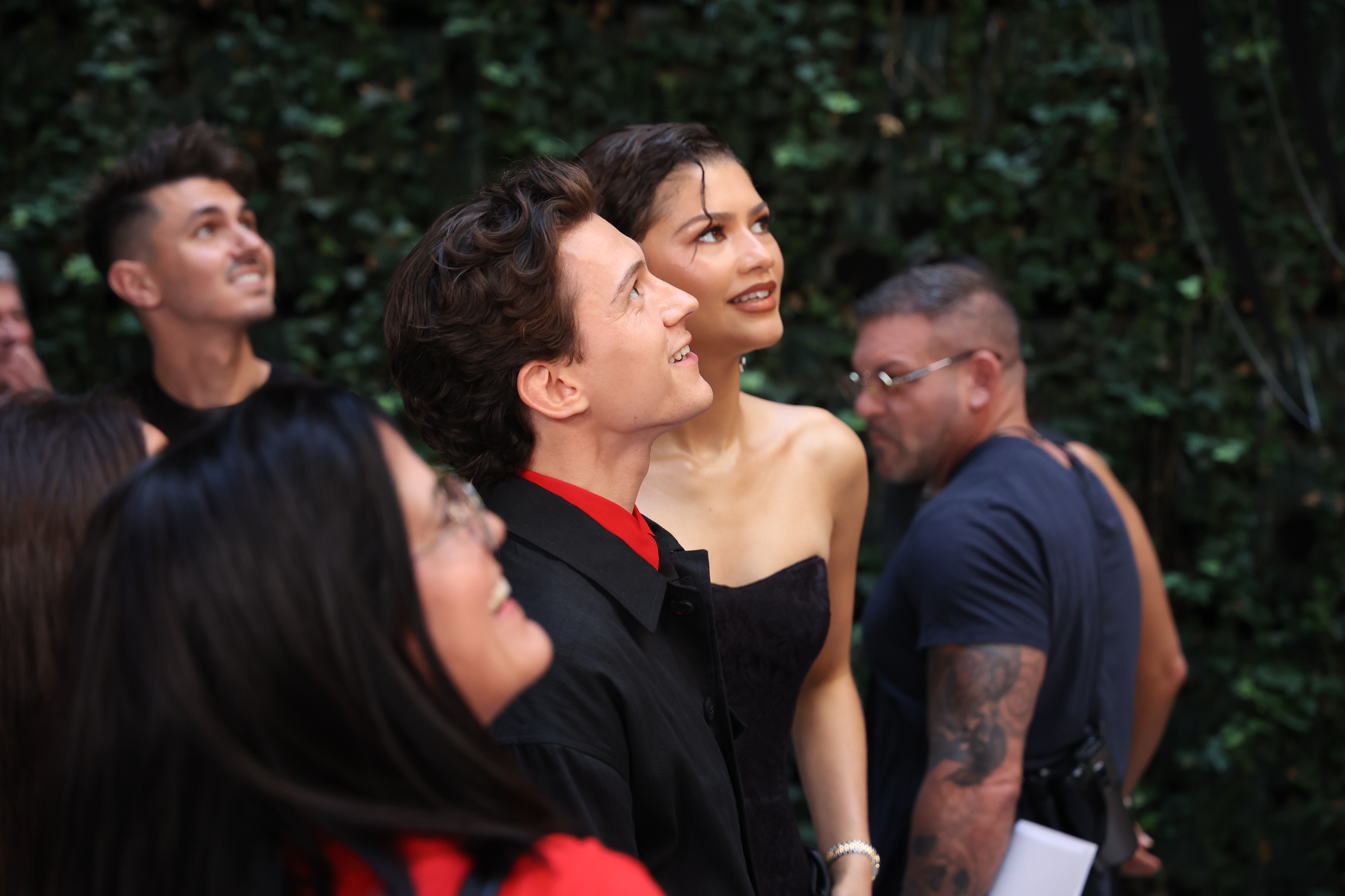 The couple had not been seen together at a public outing since 2021. At this event, Tom Holland and Zendaya posed at the photocall for "Spider-Man: Brand New Day" at the Courtyard of the Four Seasons Hotel on June 15, 2026, in Madrid, Spain. | Source: Getty Images
