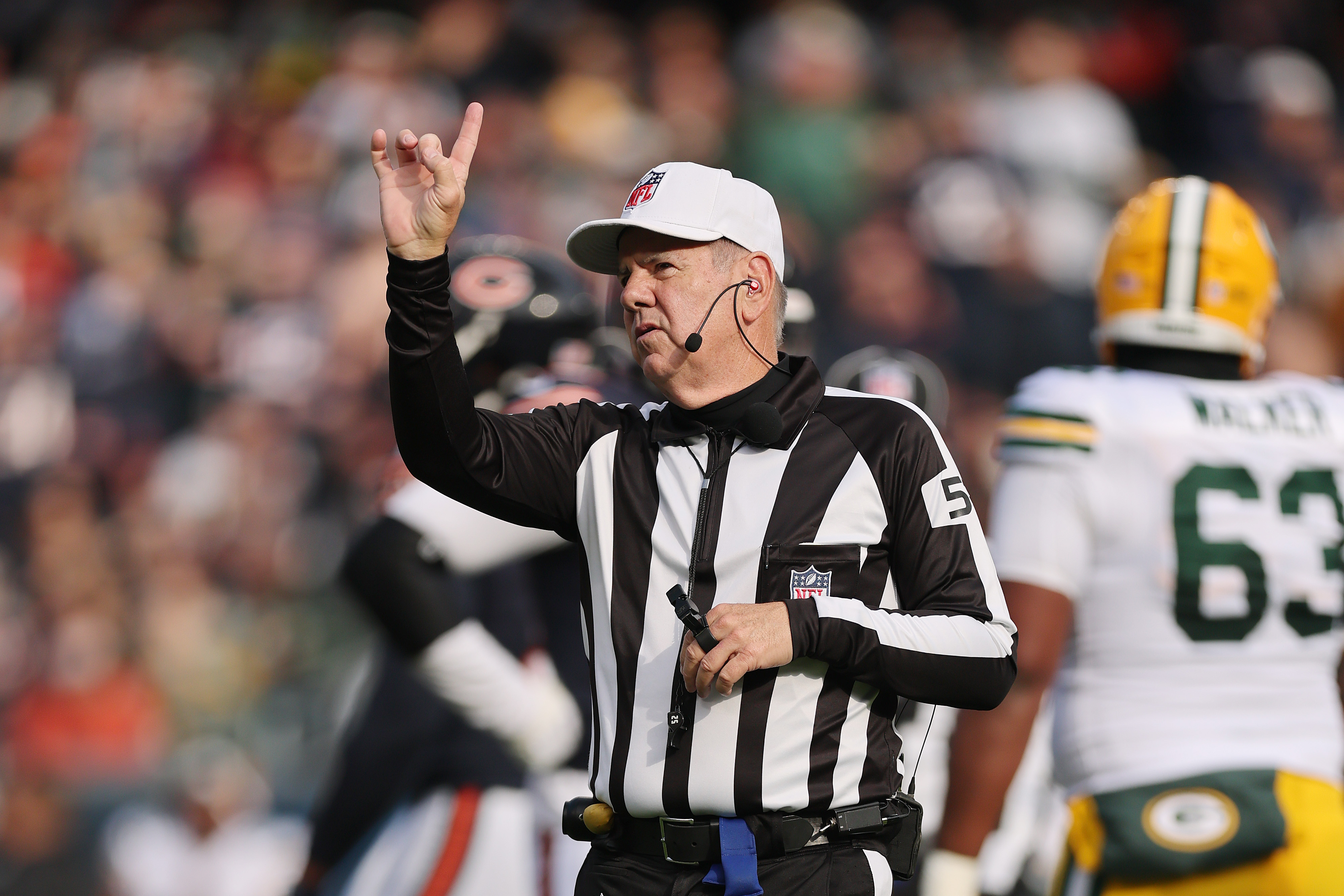 Bill Vinovich during the game between the Chicago Bears and the Green Bay Packers in Chicago, Illinois on November 17, 2024. | Source: Getty Images