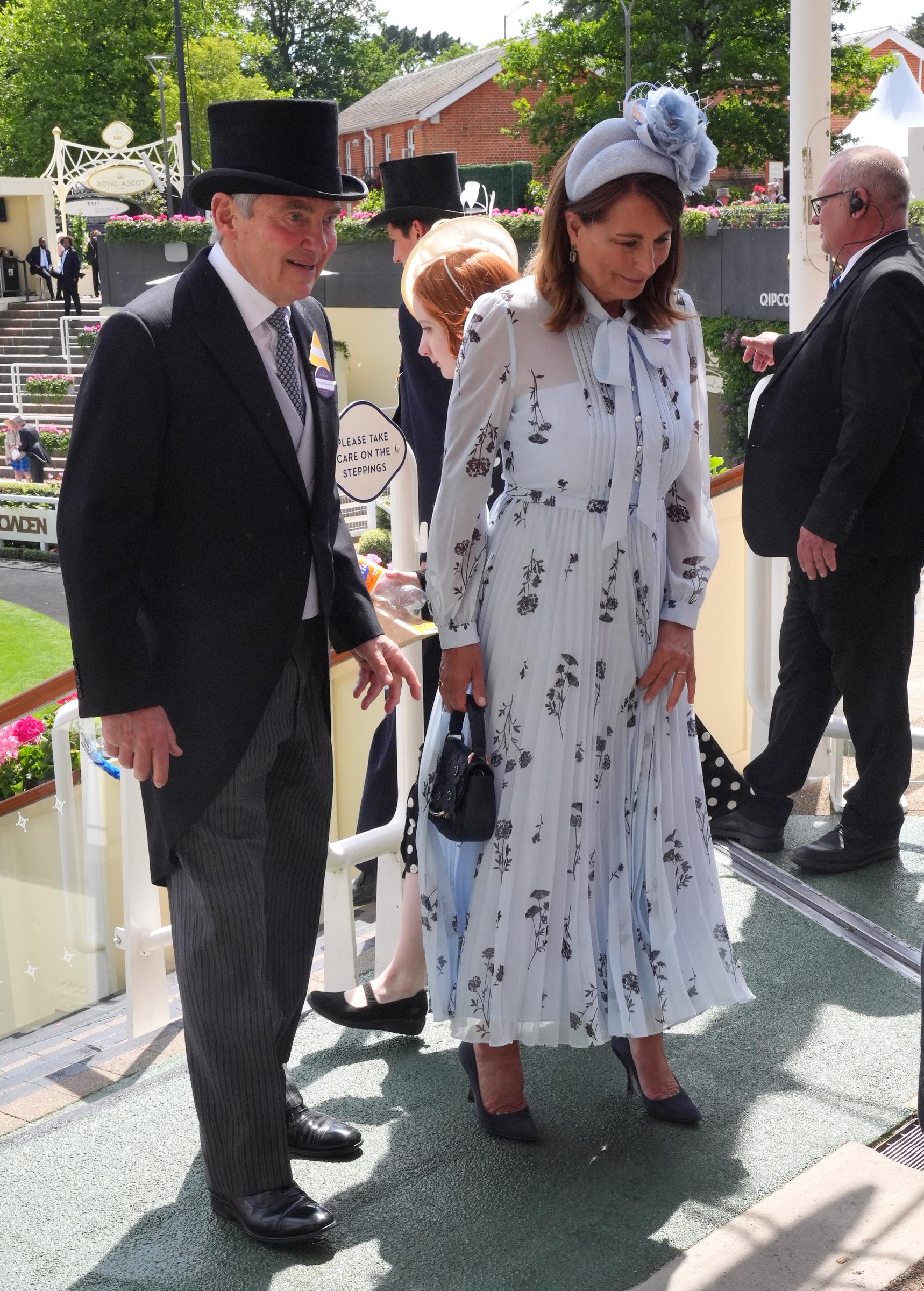 Michael and Carole Middleton at day 2 of the Royal Ascot in Ascot, England on June 19, 2024 | Source: Getty Images