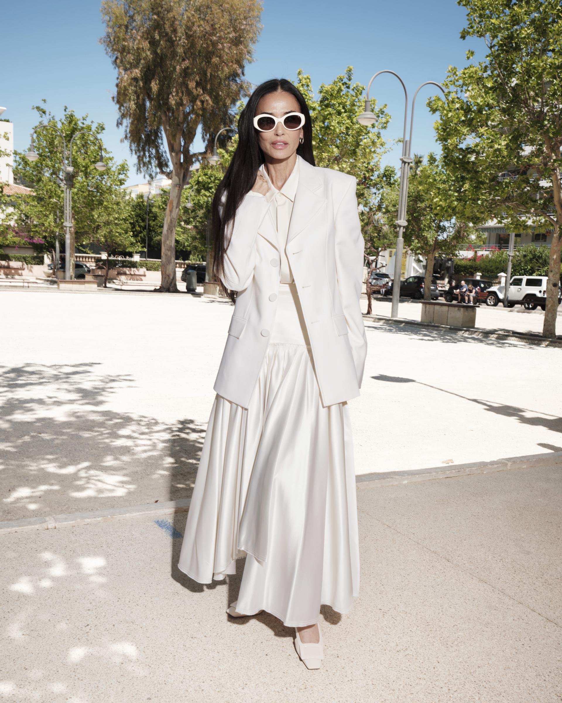Demi Moore attends the Ami Paris Luncheon In Honor Of The Jury And Filmmakers Of La Semaine De La Critique at Fred L’Ecailler on May 17, 2026 in Cannes, France. | Source: Getty Images