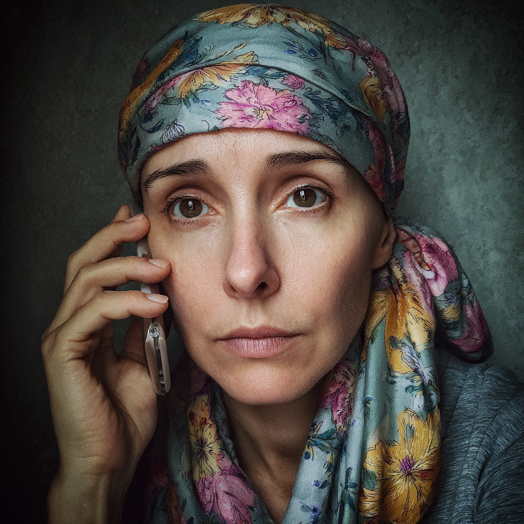 A close-up of a woman talking on a phone | Source: Midjourney