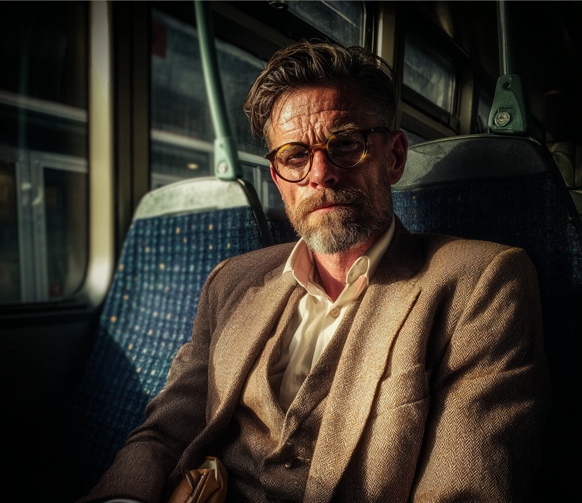 A man wearing a brown suit | Source: Midjourney