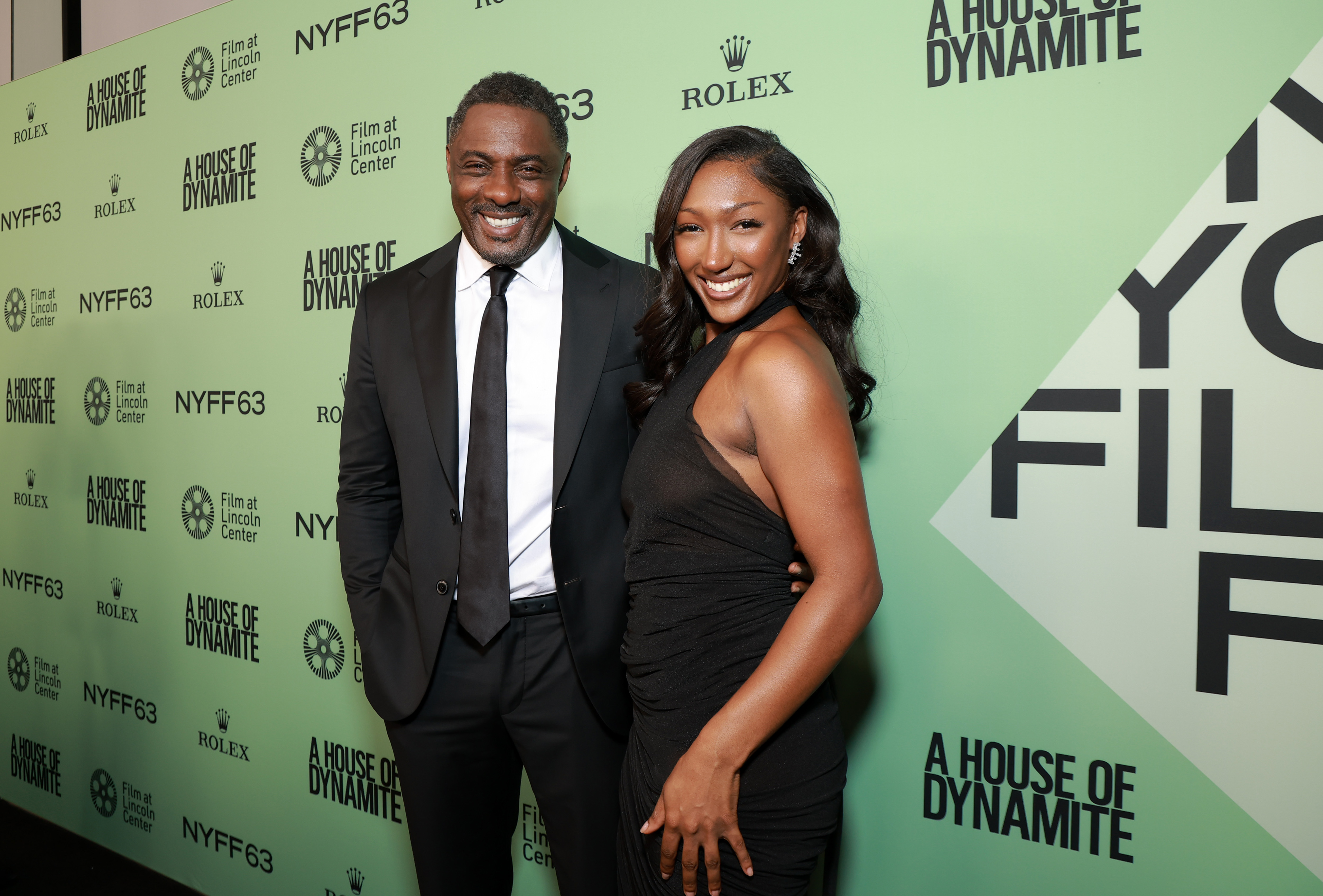 Idris Elba and Isan attend the Netflix film "A House of Dynamite," NYFF Main Slate Premiere and Q&A on September 28, 2025 in New York City. | Source: Getty Images
