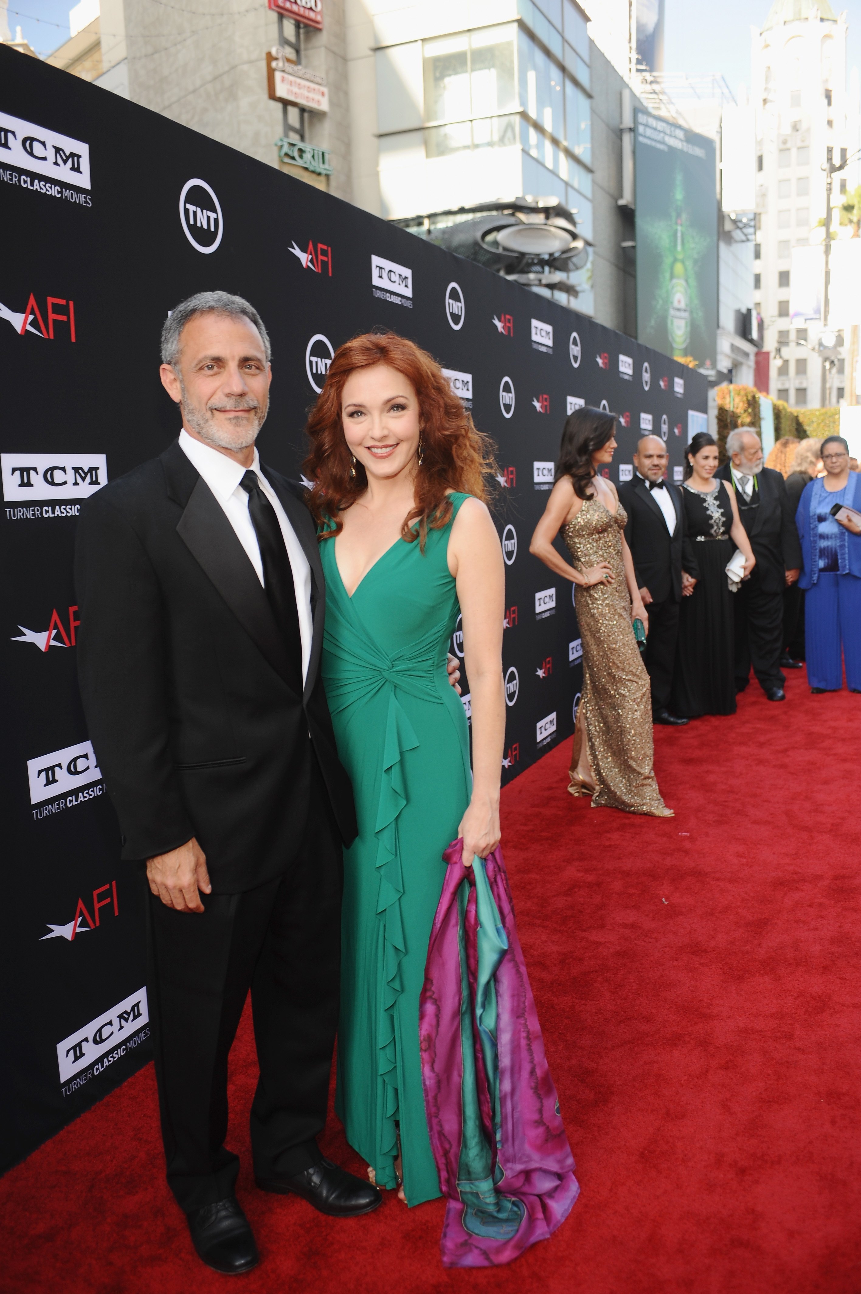 Michael J. Plonsker and actress Amy Yasbeck attend AFI's 41st Life Achievement Award Tribute to Mel Brooks at Dolby Theatre on June 6, 2013 in Hollywood, California. | Source: Getty Images