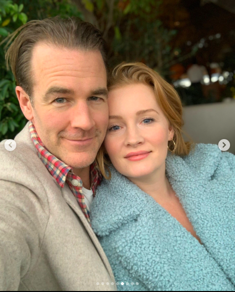 James and Kimberly Van Der Beek posing for a photo, posted on March 23, 2024. | Source: Instagram/vanderjames