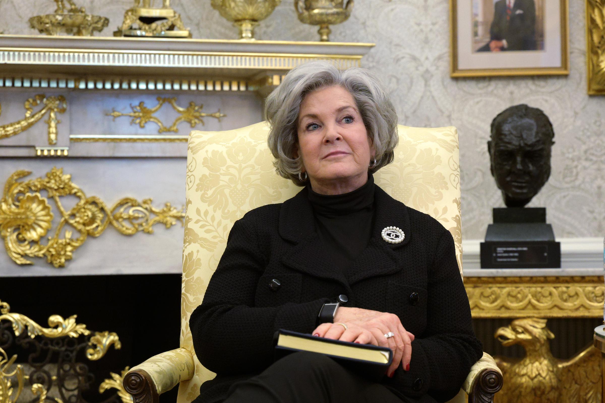 Susie Wiles is pictured in the Oval Office of the White House on February 2, 2026 | Source: Getty Images