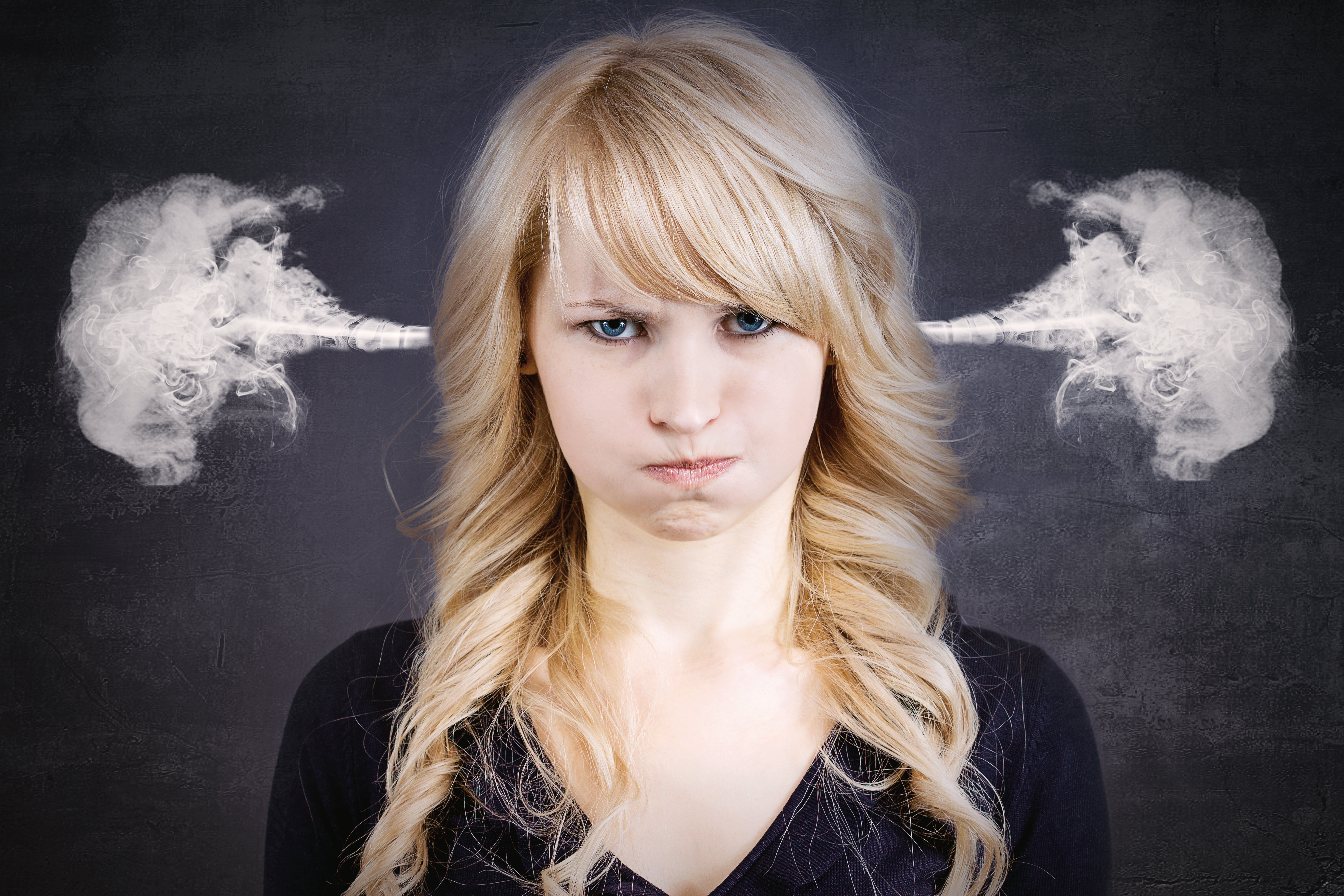 Mujer molesta. Fuente: Shutterstock Mujer molesta. Fuente: Shutterstock