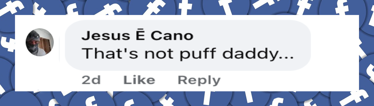 A netizen's comment about Sean Combs' appearance in a video taken from Fort Dix federal prison, dated November 23, 2025 | Source: Facebook/TMZ