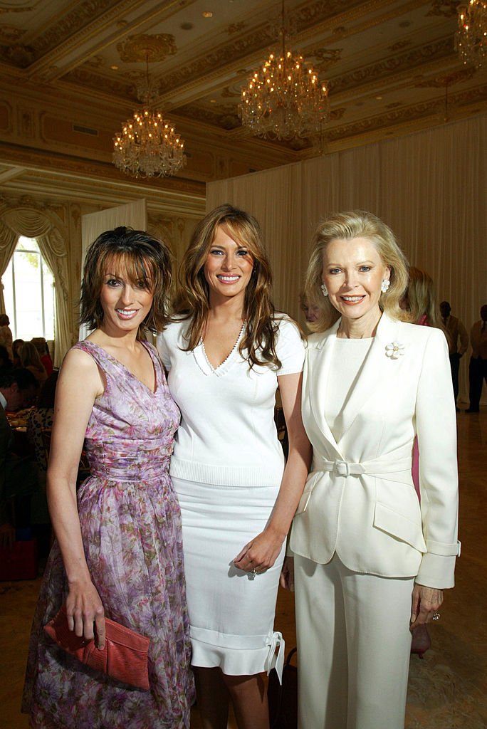  Ines Knauss, Melania Trump, and Audrey Gruss at the Valentino Fashion Luncheon on February 4, 2005 in Palm Beach Florida | Source: Getty Images
