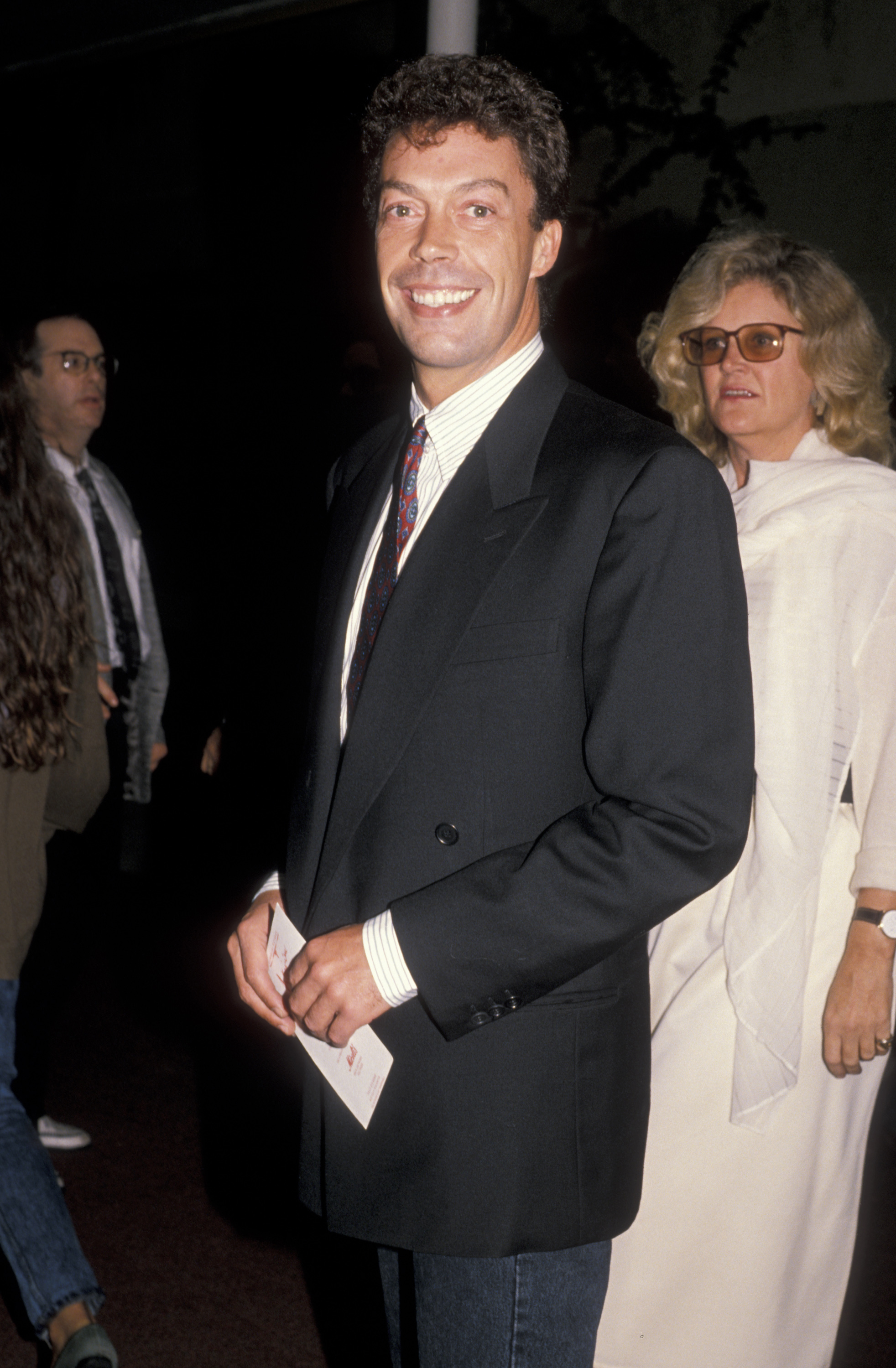 Tim Curry at the opening of "Spike of Bensonhurst" on November 2, 1988, in California, United States. | Source: Getty Images