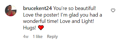 Another comment posted by an Instagram user talking about Warren's beauty and wishing her well posted on April 16, 2023 | Source: Instagram.com/@thelesleyannwarren