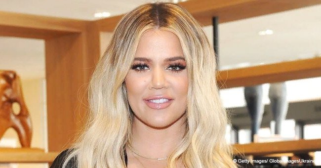 Khloé Kardashian shows off her 4-month-old baby True in a new style