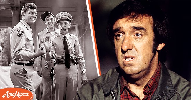 Left: Actor Don Knotts (right), Andy Griffith and Jim Nabors filming episode 'The Haunted House' of the rural sitcom 'The Andy Griffith Show,' July 30, 1963. Right: Jim Nabors on the "Sound of Silence" episode in December 1973| Source: Getty Images