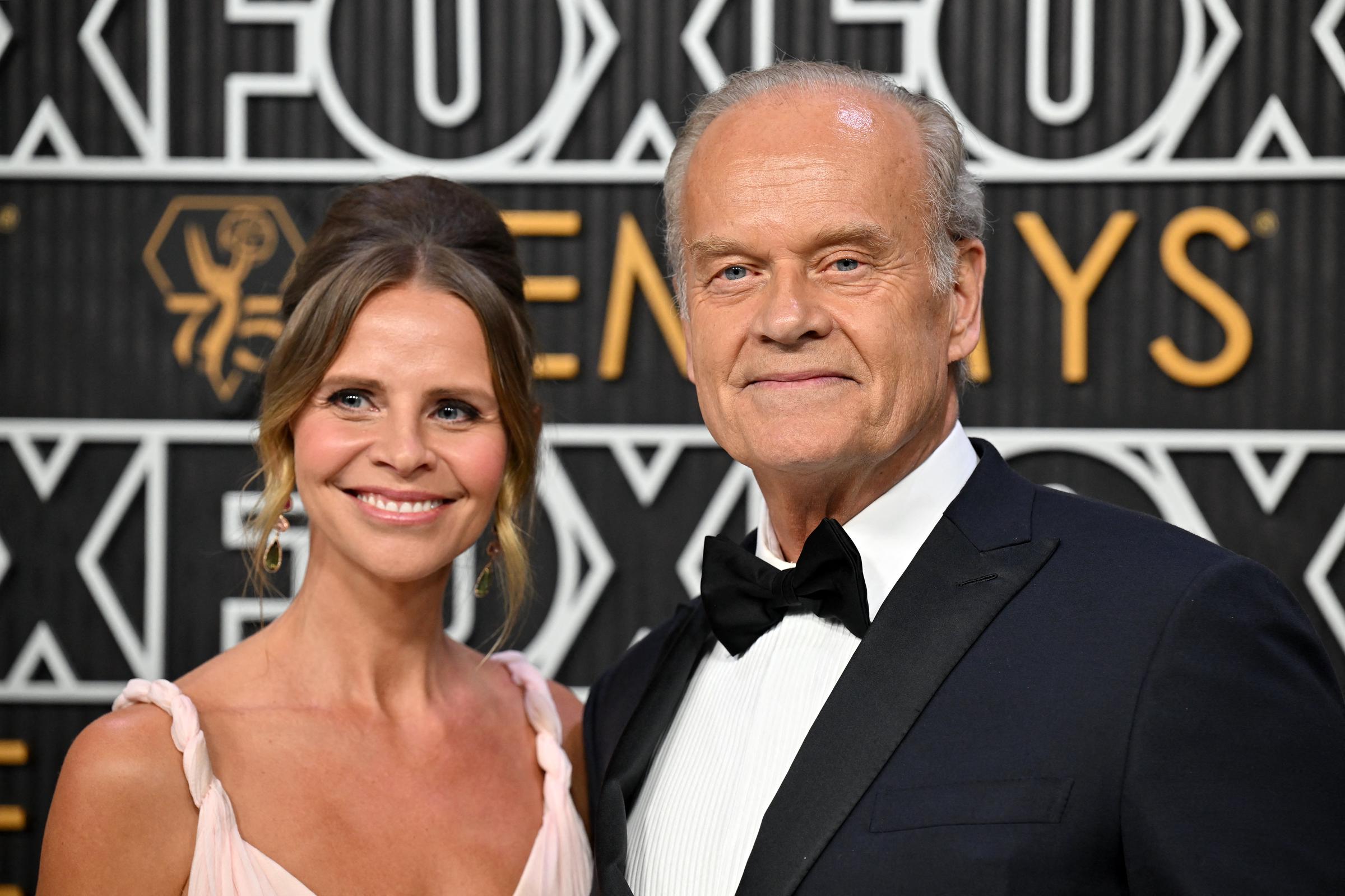 Kayte Walsh and Kelsey Grammer at the 75th Emmy Awards on January 15, 2024. | Source: Getty Images
