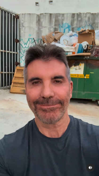 Simon Cowell showing how his face looks in a video uploaded on February 24, 2025 | Source: Instagram/simoncowell