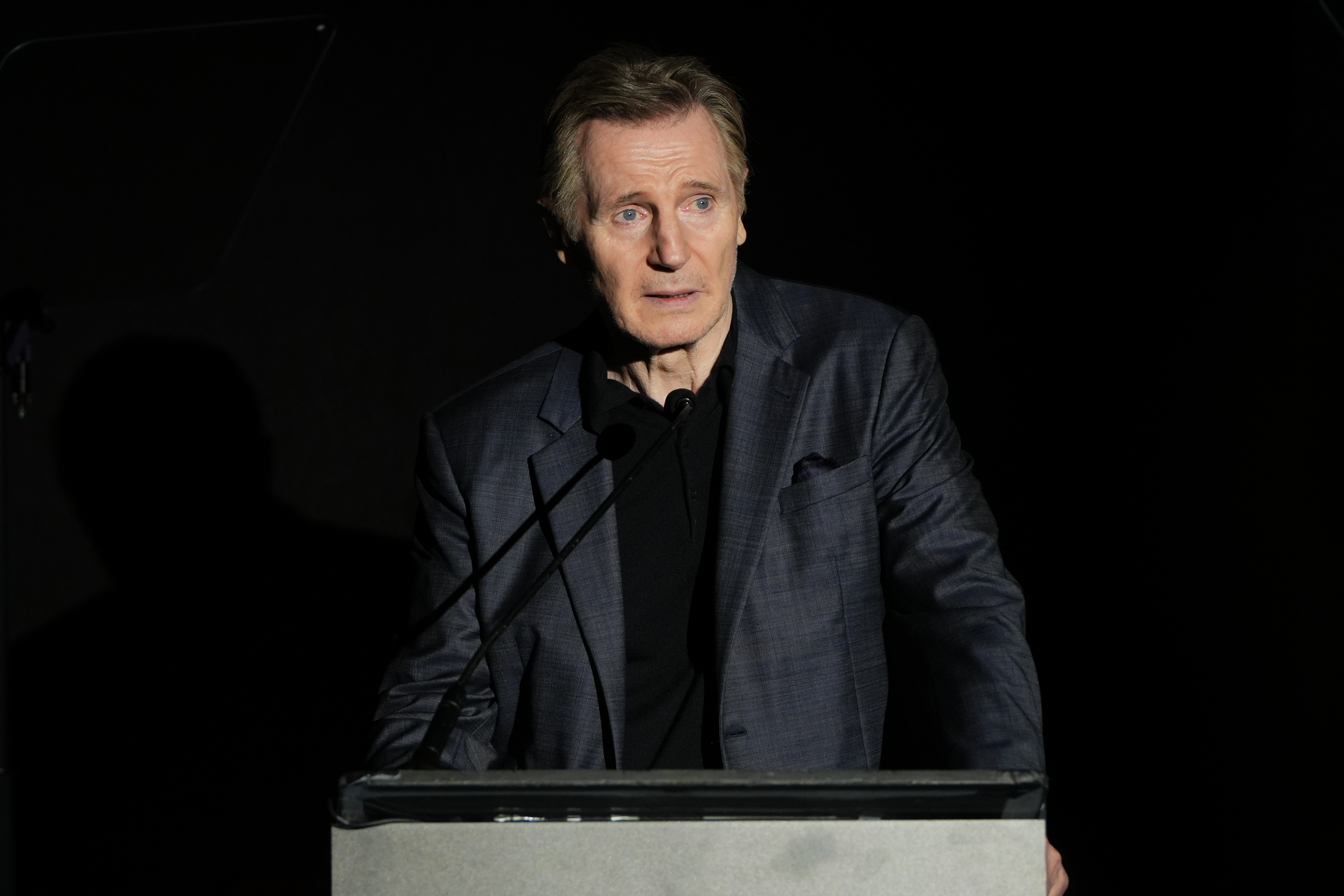Liam Neeson attends Museum of Jewish Heritage - A Living Memorial To The Holocaust Generation To Generation Gala Dinner on December 5, 2023, in New York City. | Source: Getty Images