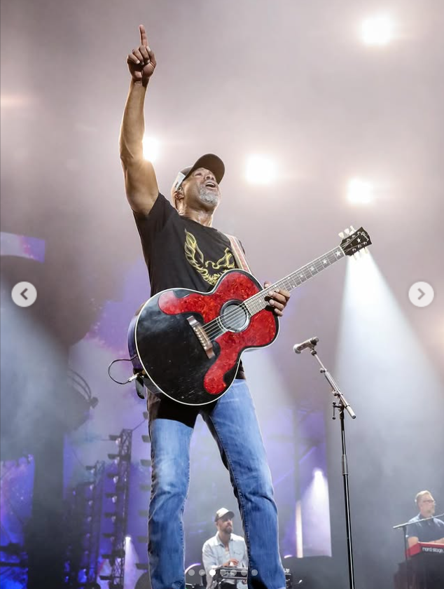 Darius Rucker performs on a stage, from a post dated October 7, 2025 | Source: Instagram/dariusrucker
