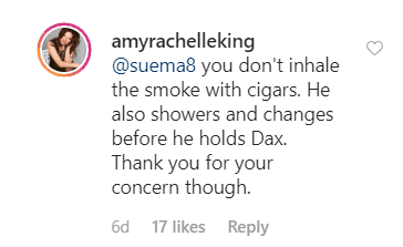 Amy Duggar's reply to a fan on Instagram | Photo: Instagram/Amy King