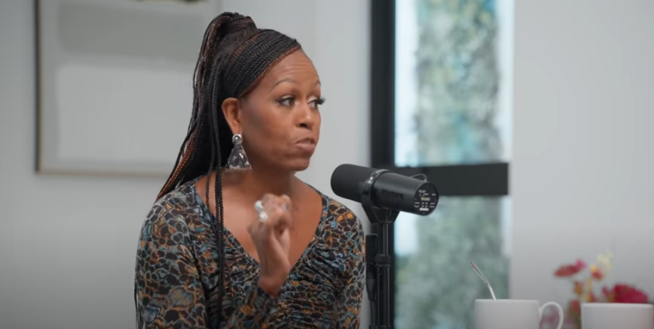 Michelle Obama talking about meeting Barack Obama during an episode of "IMO" dated August 6, 2025 | Source: Youtube/Michelle Obama
