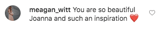 A fan's comment on Joanna Gaines' post. | Photo: instagram.com/joannagaines