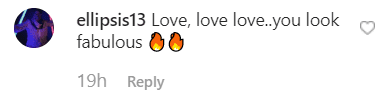 A fan's comment on Coco Austin's post on Instagram. | Photo: instagram.com/coco